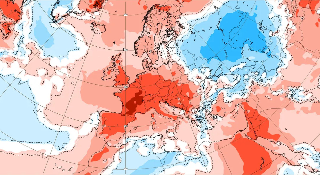caldo, ma con qualche pioggia pomeridiana