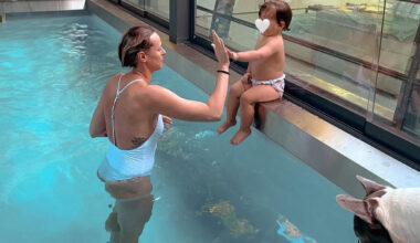 Federica Pellegrini, la prima volta in piscina con la figlia Matilde: «Non lo farei mai...»