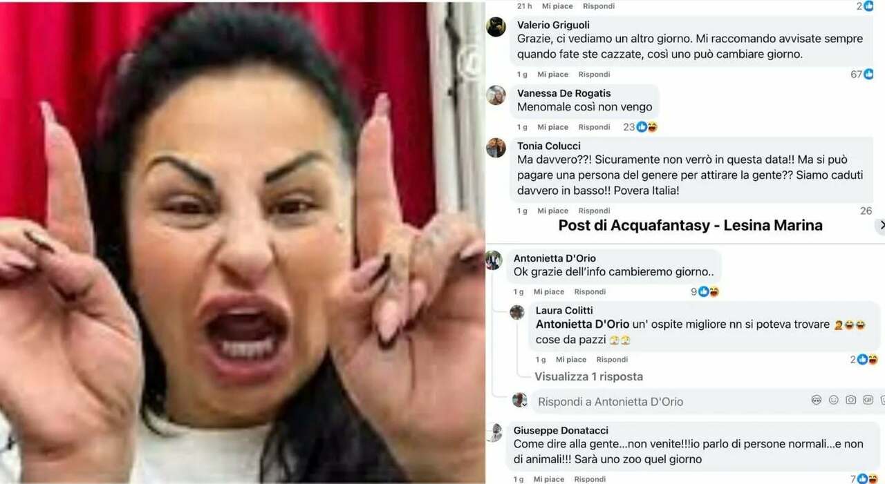 Rita De Crescenzo ospite a Marina di Lesina: boom di disdette