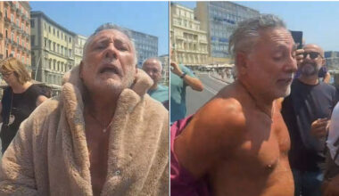 ​Dopo lo scudetto Francesco Paolantoni mantiene la promessa e sfila in pelliccia sul lungomare