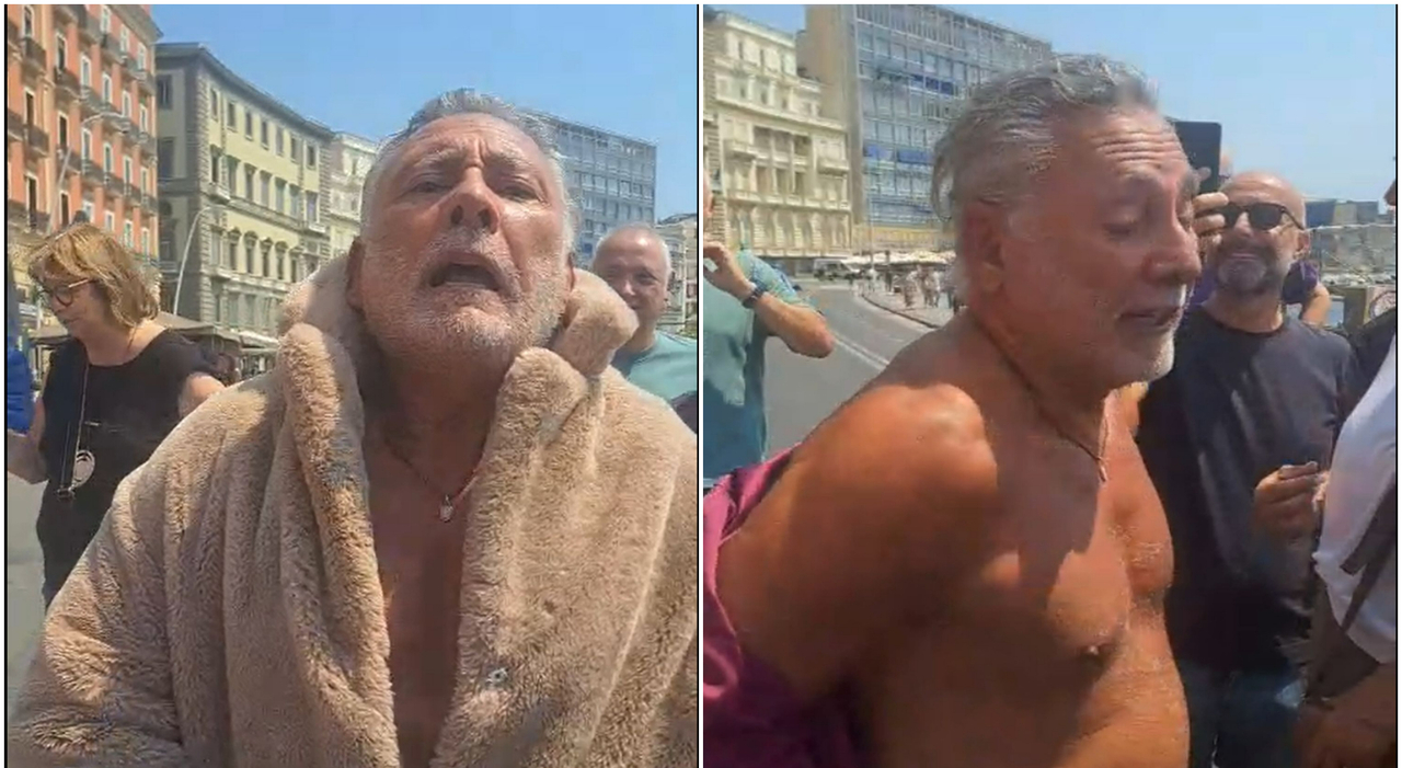 ​Dopo lo scudetto Francesco Paolantoni mantiene la promessa e sfila in pelliccia sul lungomare