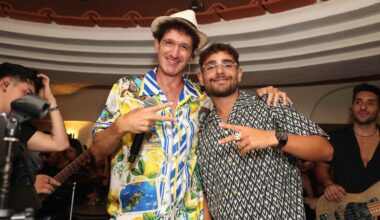 Capri, Rocco Hunt canta sul palco dell'Anema e core