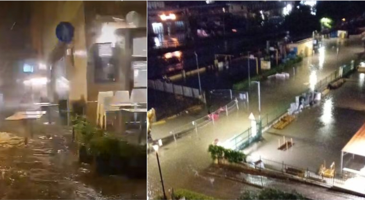 54 mm di pioggia in un'ora. Grandinata a Pesaro, allagamenti a Milano e in Versilia