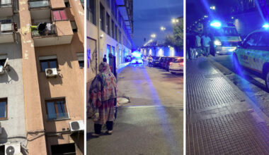 Bambino di 1 anno sfugge al controllo di mamma e precipita dal balcone, è in terapia intensiva. Il volo dal 4 piano in Corso del popolo attutito dal tendone di un negozio