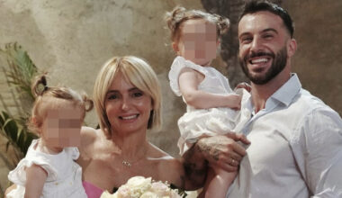 Andreas Muller e Veronica Peparini, le gemelline Ginevra e Penelope all'asilo nido. Il papà commosso: «Non sono pronto»
