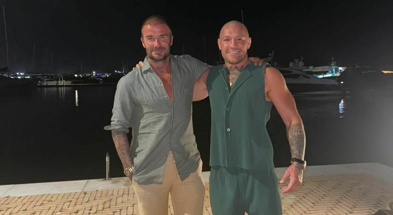Salerno, David Beckham e Conor McGregor insieme a Marina d'Arechi