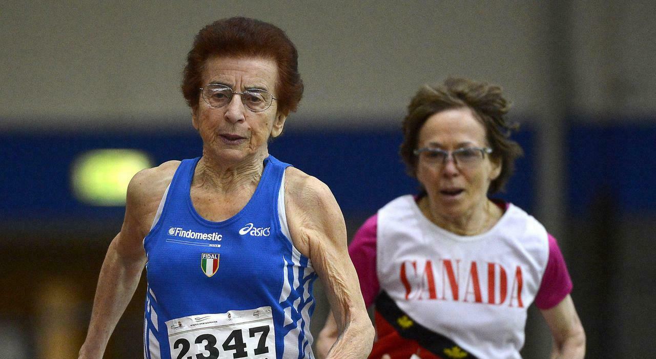 Emma Maria Mazzenga, velocista a 92 anni: ora la scienza studia i suoi record. «Nei suoi muscoli l’ossigenazione è pari a quella di una 20enne»