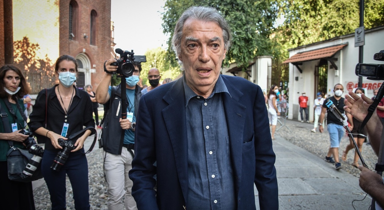 l'ex presidente dell'Inter è intubato