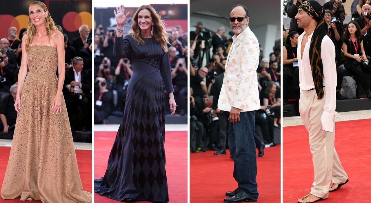 Julia Roberts splende, ma non per il look (7). Stefano Guerrera pirata in infradito (4), Luca Guadagnino in jeans e fiorellini (9)