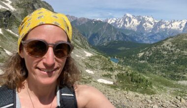 Gina van Hoof tra i monti della Valle d'Aosta
