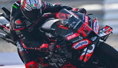L'Aprilia MotoGP in pista