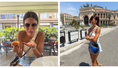 Bianca Guaccero in vacanza a Palermo tra selfie e peccati di gola