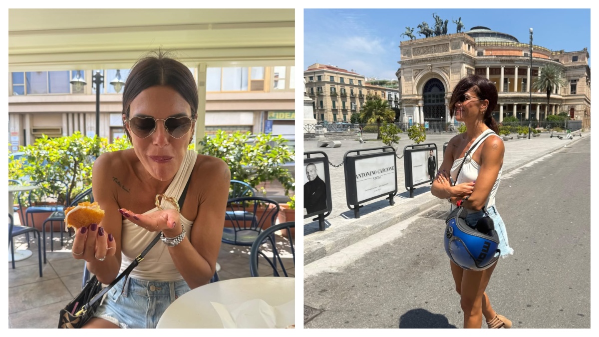 Bianca Guaccero in vacanza a Palermo tra selfie e peccati di gola