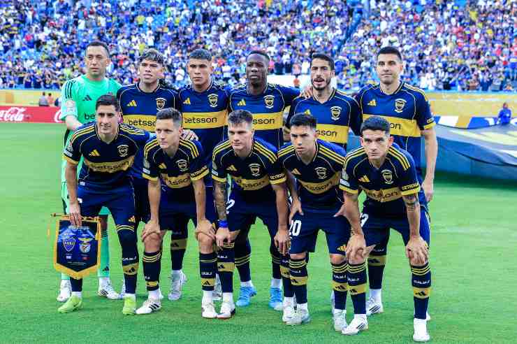 Una formazione del Boca Juniors