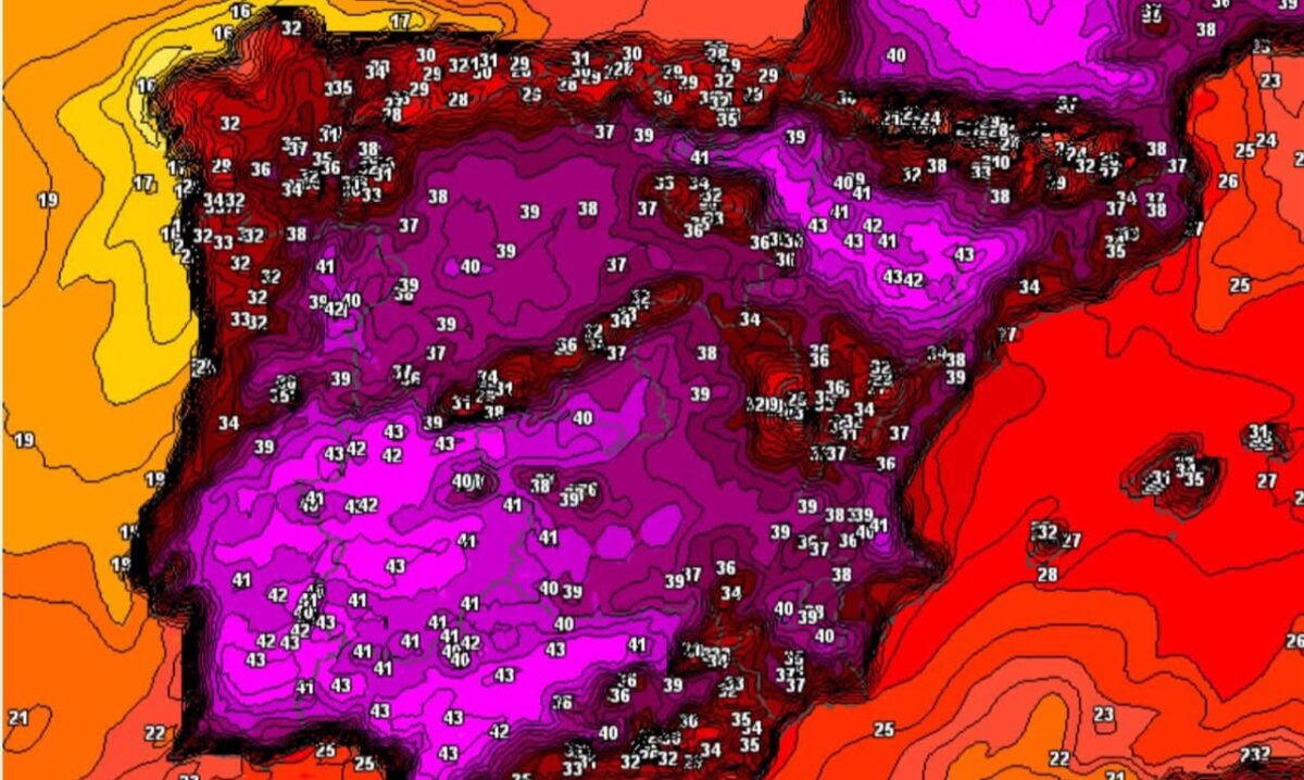 fino a 45°C, notti tropicali senza tregua e rischio incendi altissimo
