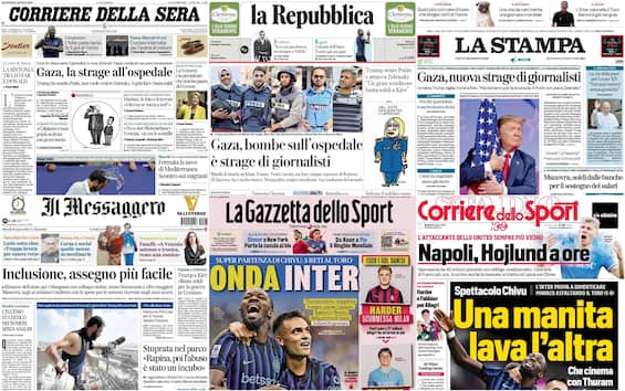 Le prime pagine dei quotidiani di oggi 26 agosto: la rassegna stampa - Sky TG24