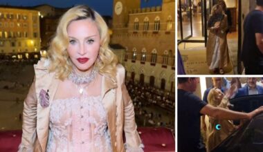 Madonna a Siena: il Palio poi la festa di compleanno al Grand Hotel Continental con menù toscano