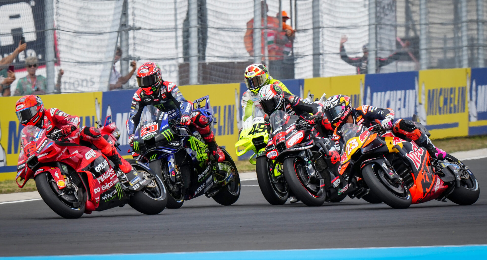 Quartararo e Bastianini penalizzati per gli incidenti nella Sprint