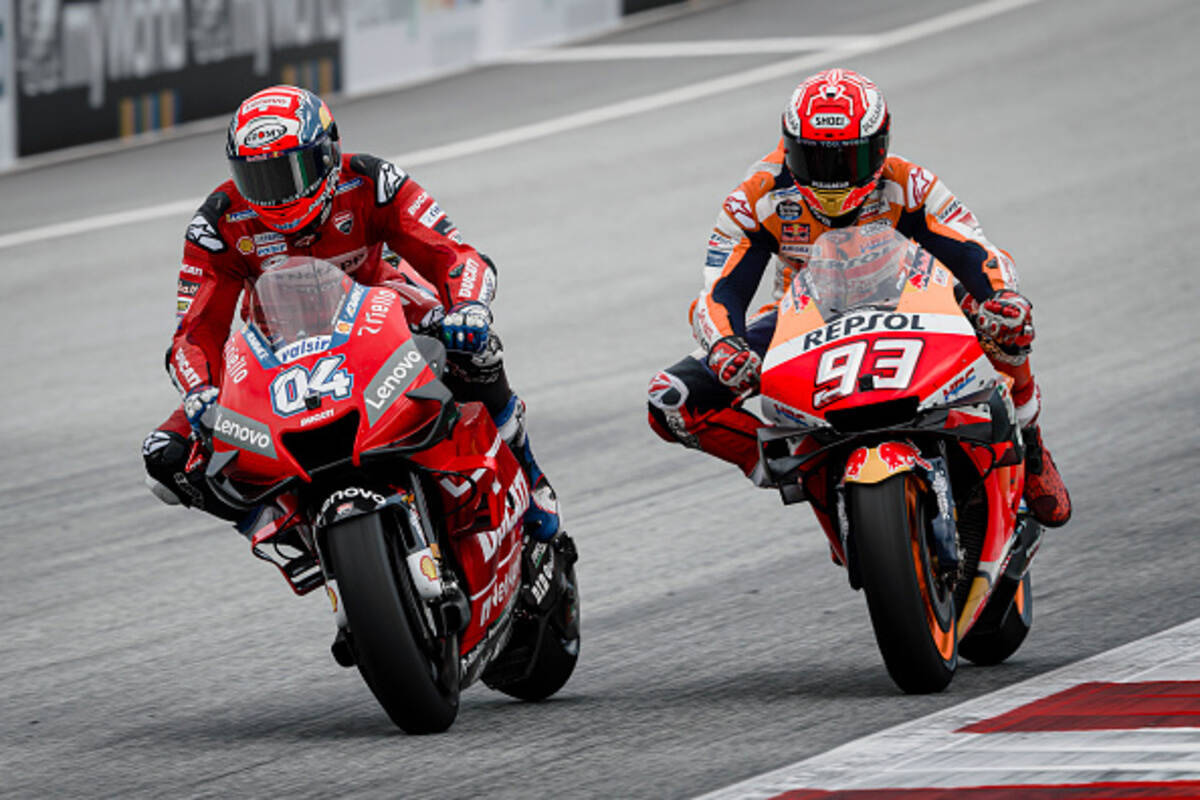 Dovizioso e Marquez
