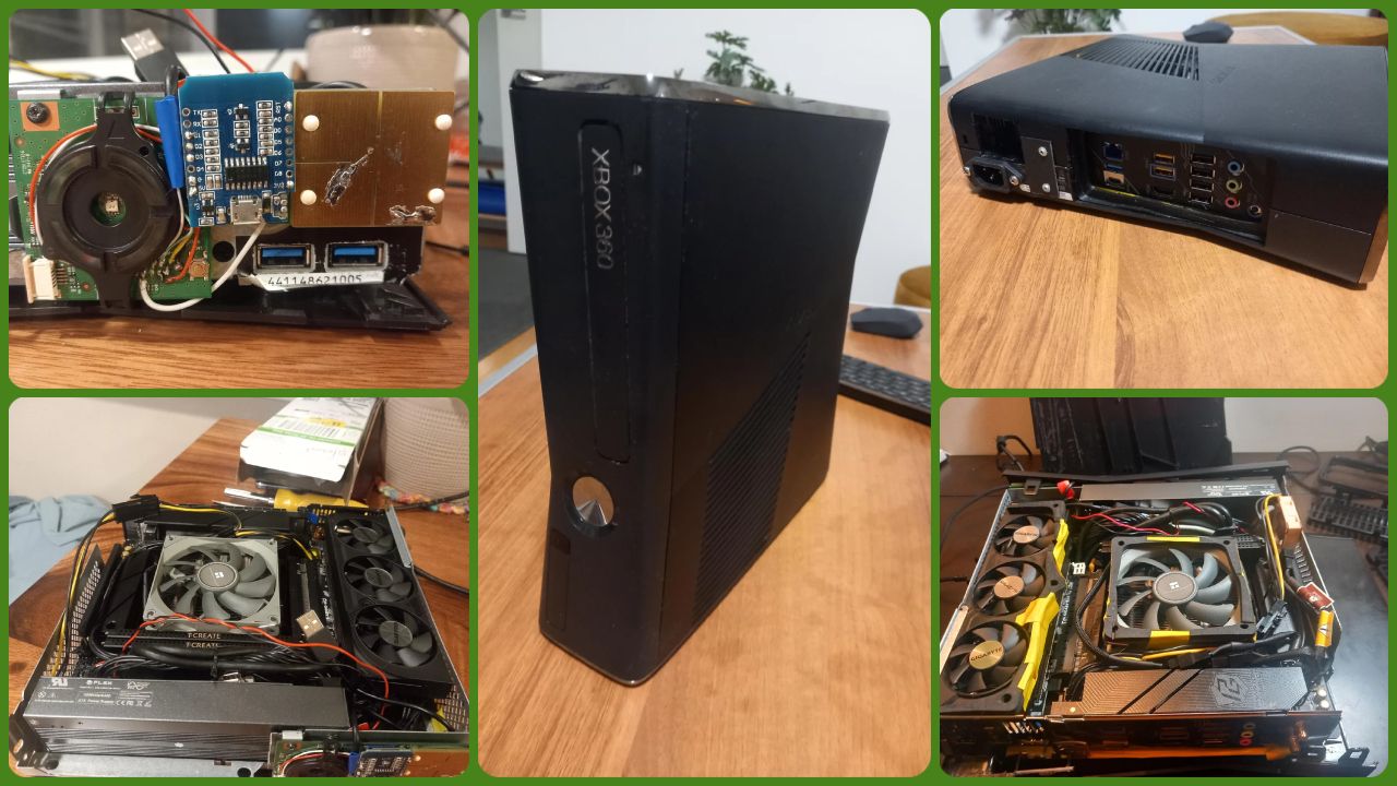 È questa l'Xbox 360 più potente del mondo? Ha 4TB di SSD e una RTX 4060