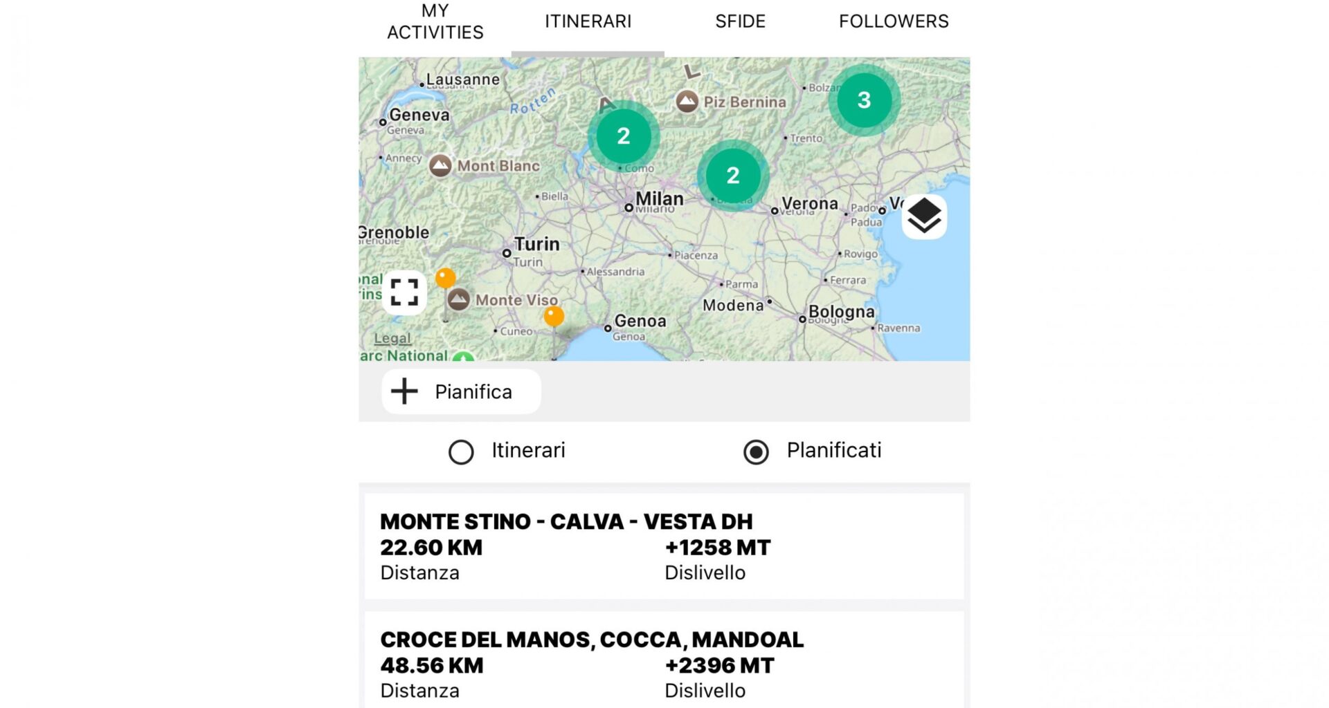 Pianifica i più bei giri in MTB e navigali con 1 click