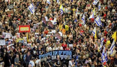 Una recente manifestazione contro il governo israeliano
