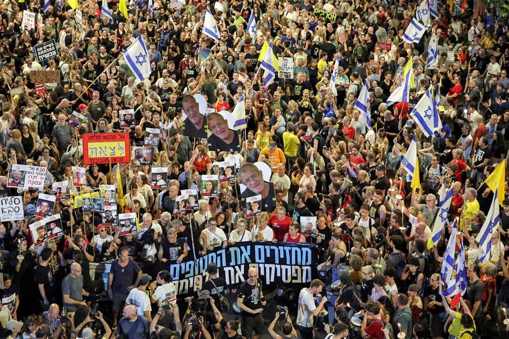 Una recente manifestazione contro il governo israeliano
