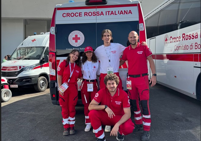 Asti, volontari della Croce Rossa al Giubileo dei Giovani di Roma