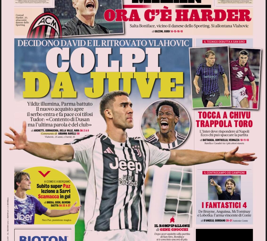 Gazzetta dello Sport del 25 agosto