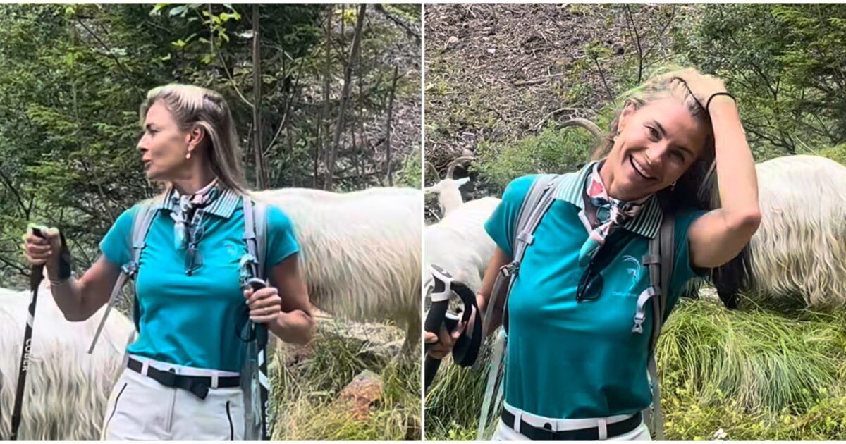 Martina Colombari parteciperà a Ballando con le stelle. Il divertente annuncio in montagna tra le capre