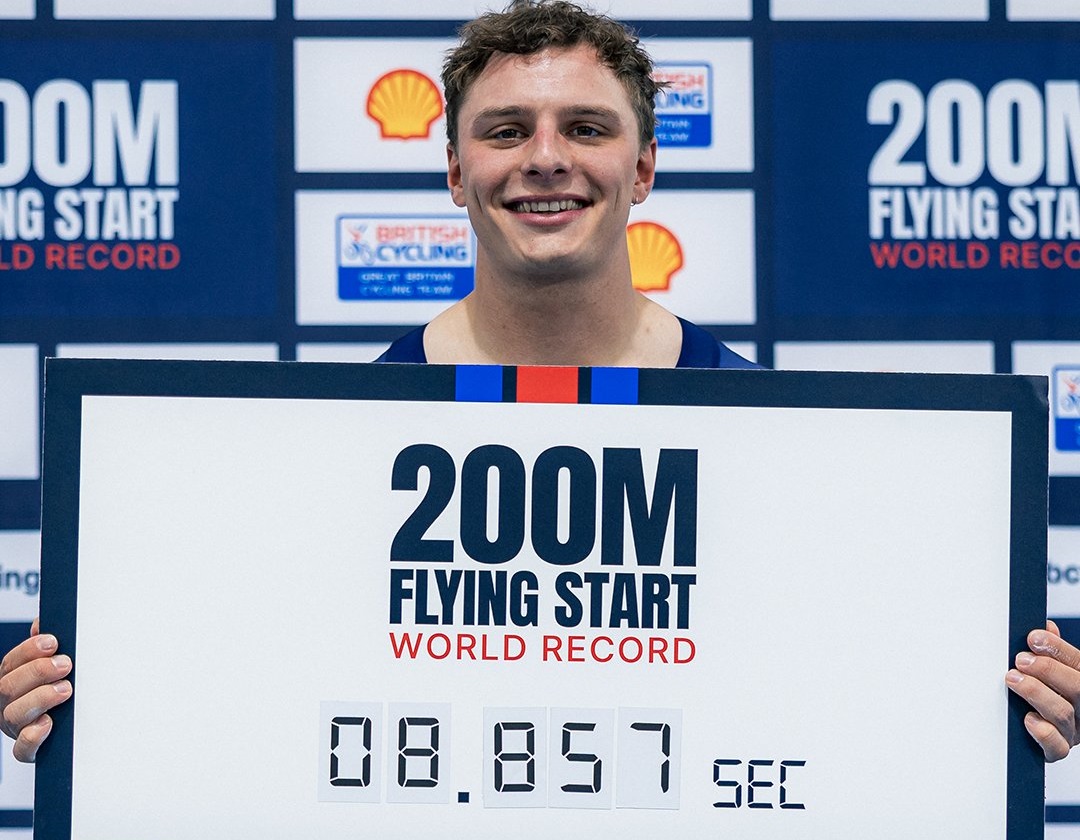 Pista, Matthew Richardson si migliora ulteriormente sui 200 metri: nuovo record del mondo con 8"857 - | CyclingPro.Net