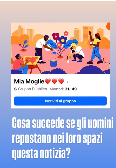 Gruppo Facebook Mia Moglie: la risposta degli uomini