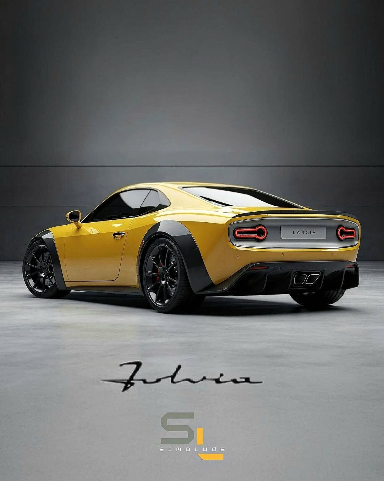 Lancia Fulvia Coupè 2025 render simolude