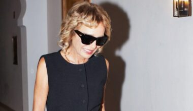 Valeria Golino in abito gilet midi al Festival di Venezia 2025 celebra il minimalismo chic