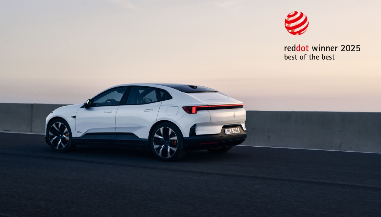 Polestar 4 è il "Best of the Best" dei Red Dot Award: trionfo del design