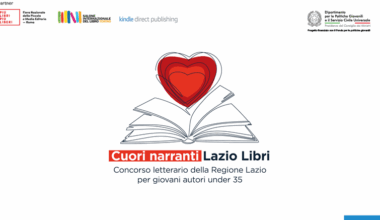 Cuori narranti - Lazio Libri - Concorso letterario della Regione Lazio per giovani autori under 35. In partnership con Più Libri Più Liberi, Salone Internazionale del Libro di Torino, Kindle. Info nella pagina