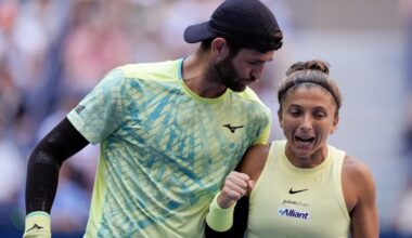 campioni in carica in semifinale nel doppio misto!