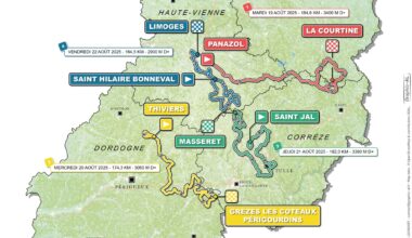 Tour du Limousin 2025, il percorso (Altimetrie e Planimetrie)