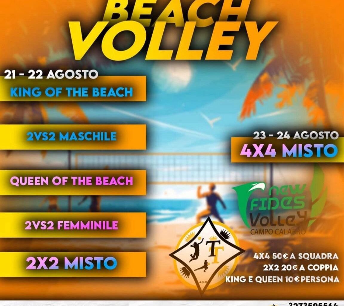 L’ultimo tuffo d’estate: il Torneo di Beach Volley di Catona 2025
