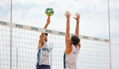 beach volley azione maschile
