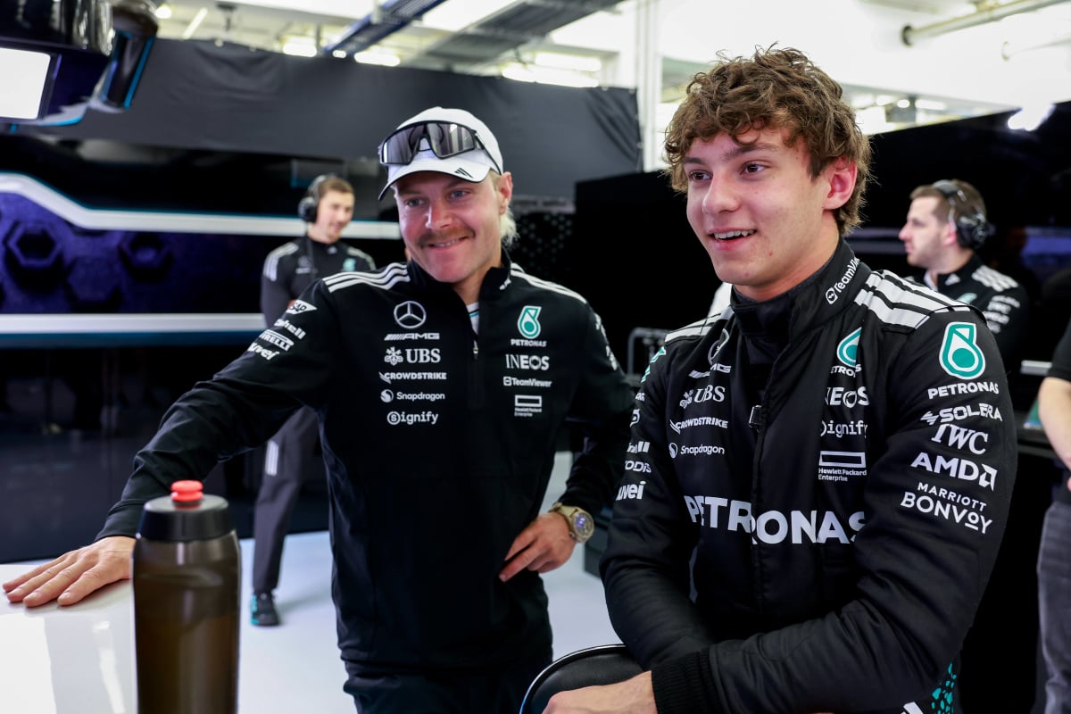 Valtteri Bottas and Kimi Antonelli
