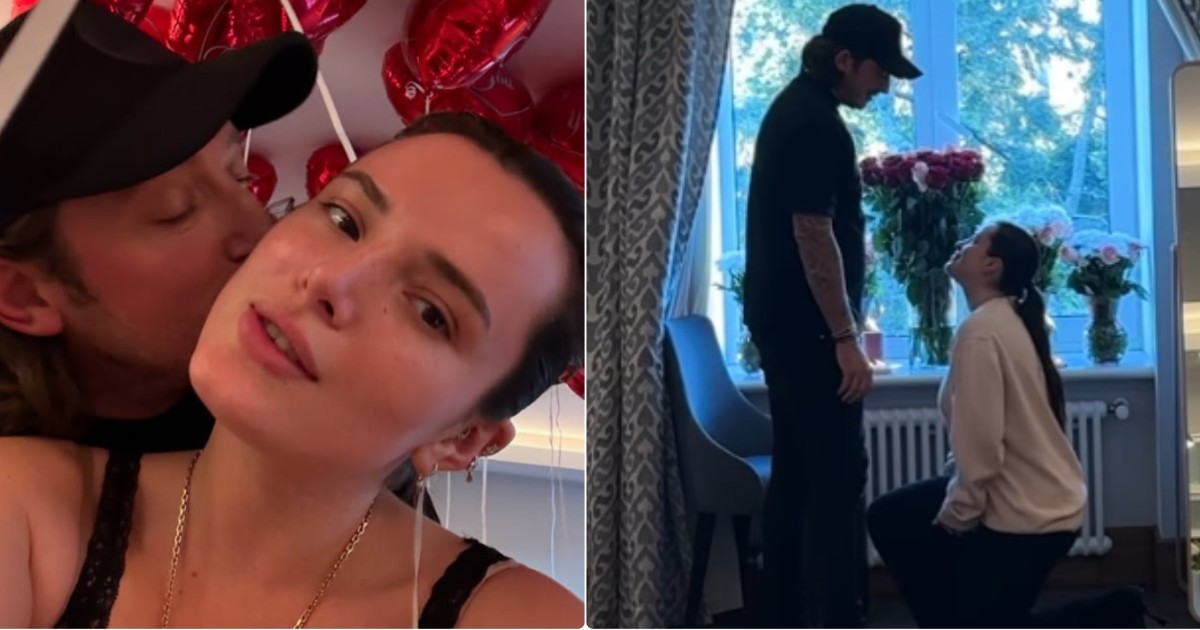Bella Thorne fa la proposta di matrimonio a Mark Emms e scoppia la polemica