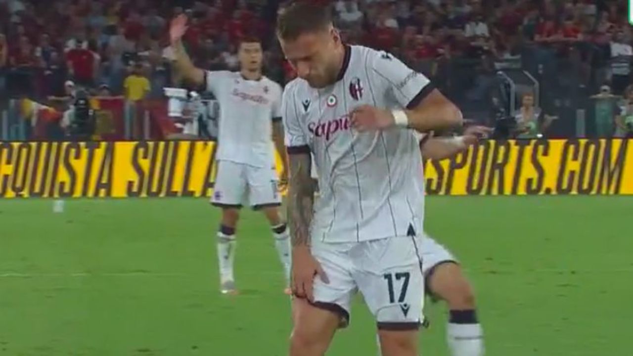 Bologna, problema muscolare per Immobile