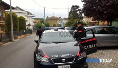 indagini in corso dei carabinieri
