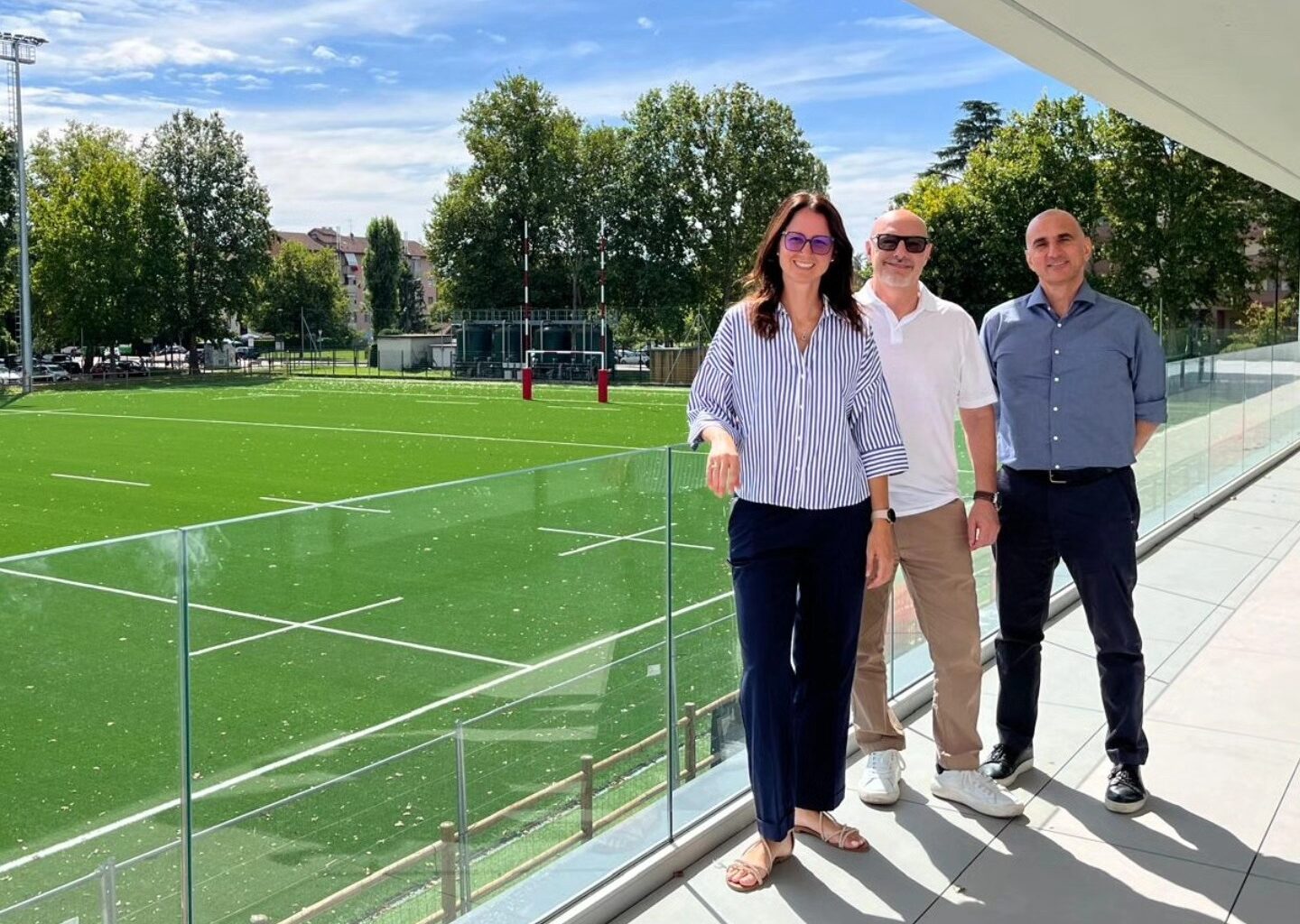 Sopralluogo al cantiere della nuova casa del rugby