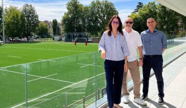 Sopralluogo al cantiere della nuova casa del rugby