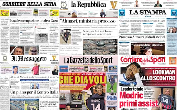 Le prime pagine dei quotidiani di oggi 5 agosto: la rassegna stampa