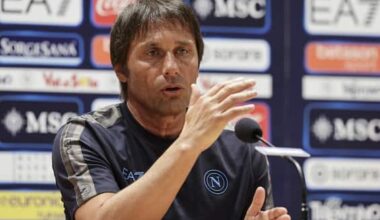 Napoli Cagliari, la conferenza di Conte
