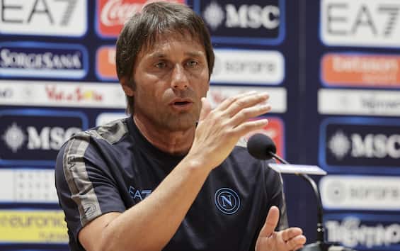 Napoli Cagliari, la conferenza di Conte