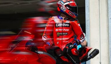 Test Ducati su Panigale V4 S al Balaton Park: Marquez e Bagnaia in pista, ma non solo. Foto